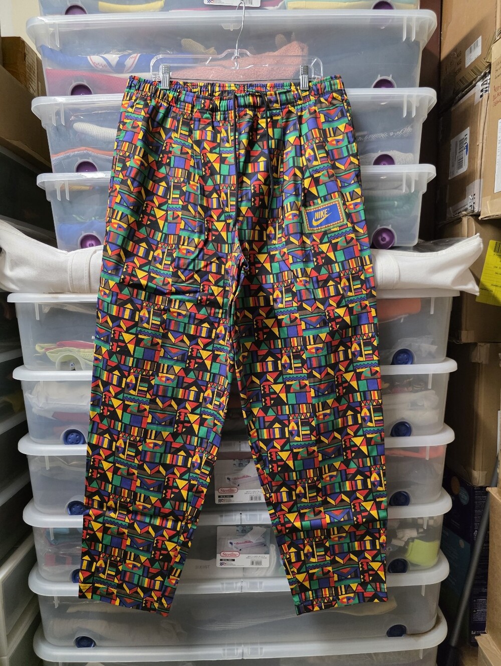 Nike Sportswear Men's Reissue Woven Pants Drawstring Waist Sz L